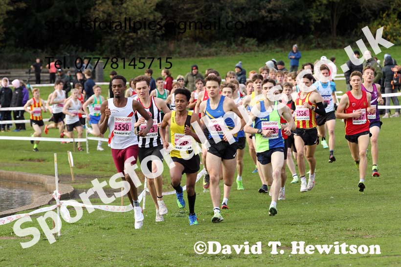 Junior mens 2021 National Cross Country Relays, Berry Hill Park, Mansfield. Photo: David T. Hewitson/Sports for All Pics